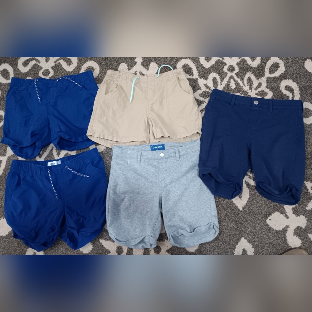 Old Navy Kids Shorts in Blue, Gray, and Tan